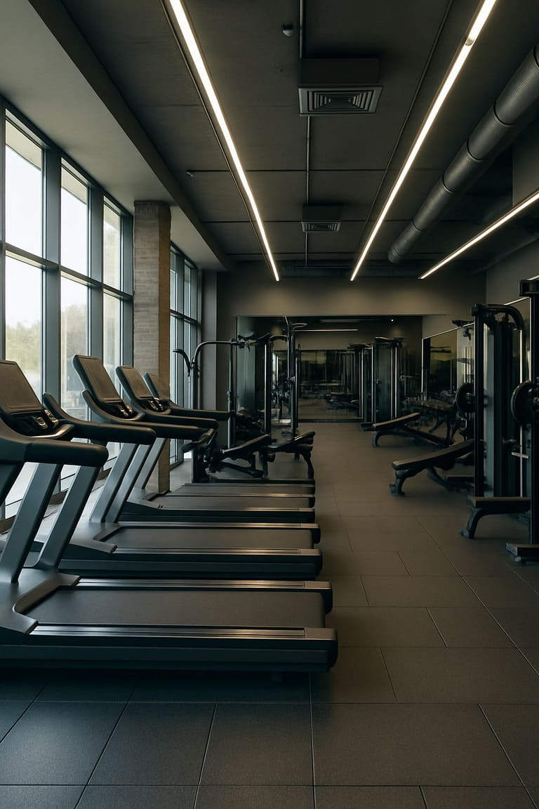 Gimnasio moderno vacío